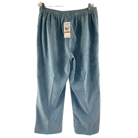 Alfred Dunner Women's Ice Queen Blue Corduroy Pants - Picture 2 of 6